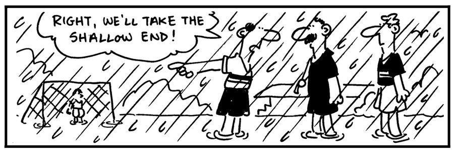 'Right, we'll take the shallow end.'