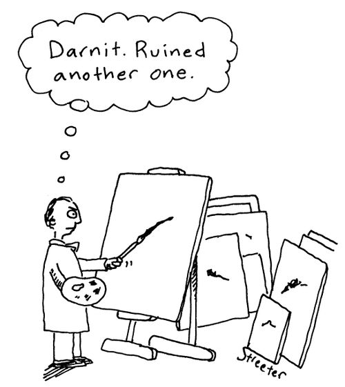 "Darnit. Ruined another one."