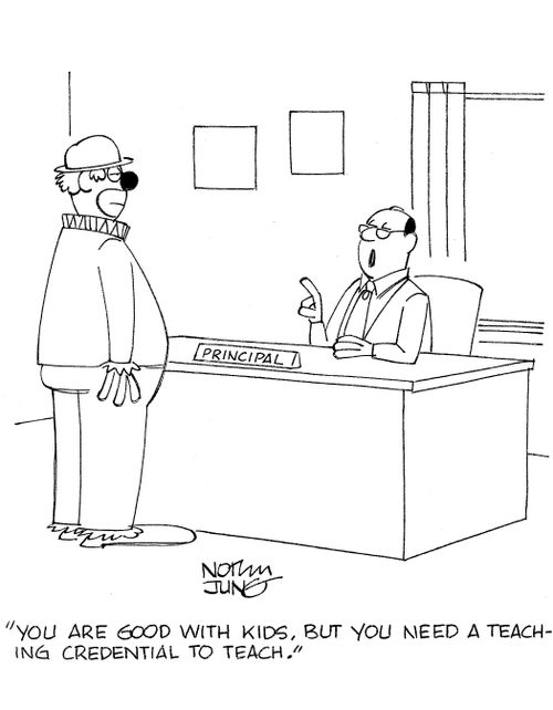 'You are good with kids, but you need a teaching credential to teach.'