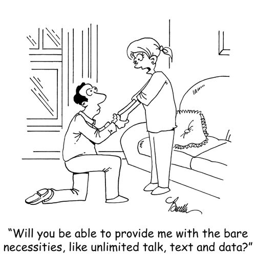 "Will you be able to provide me with the bare necessities, like unlimited talk, text and data?"