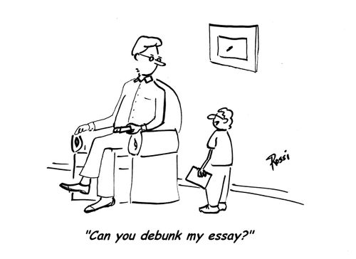 'Can you debunk my essay?'
