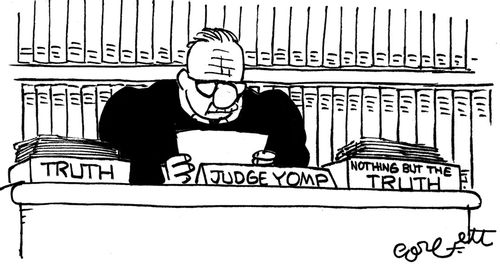 Judge Yomp (work boxes): 'Truth...Nothing but the truth.'