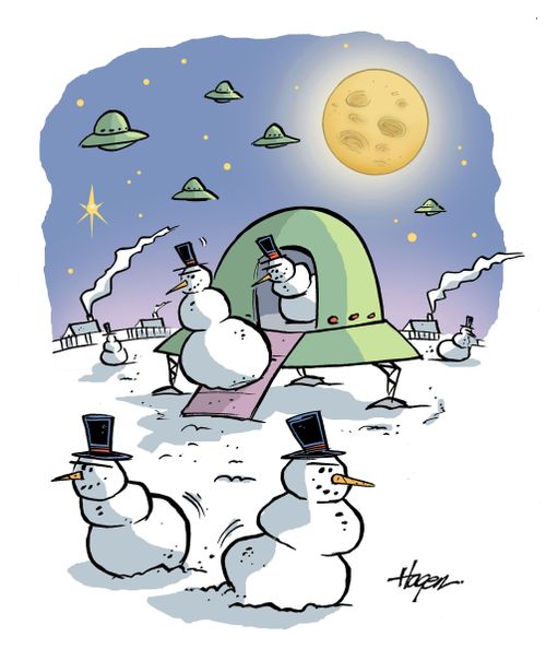 Alien Snowmen