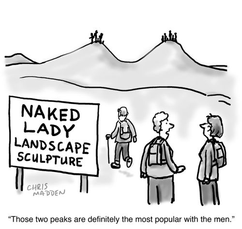 'Those two peaks are definitely the most popular with the men.'