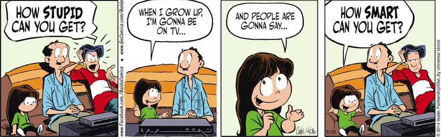 "When I grow up, I'm gonna be on TV...and people are gonna say...how smart can you get?"