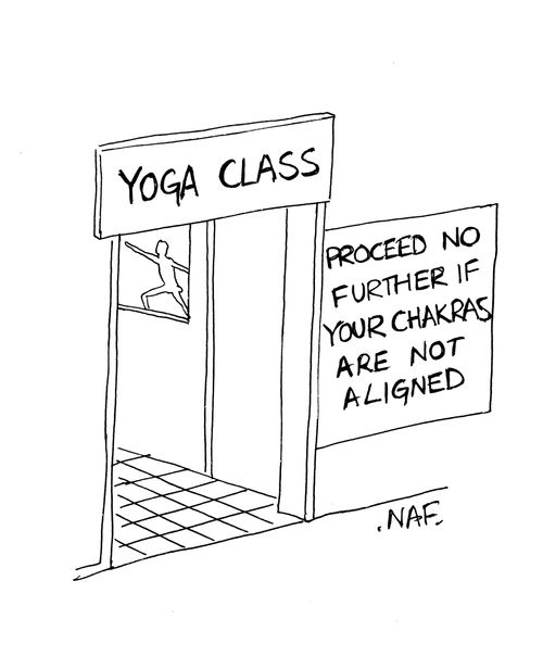 Proceed no further if chakras not aligned.