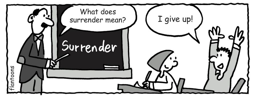 'What does surrender mean?'