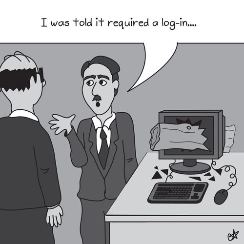 'I was told it required a log-in...'