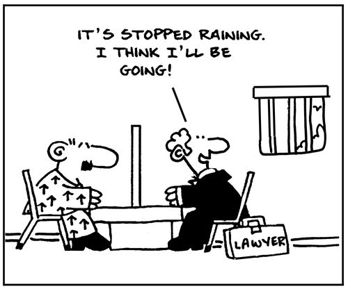 It's stopped raining. I think I'll be going!