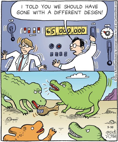 'I told you we should have gone with a different design!'