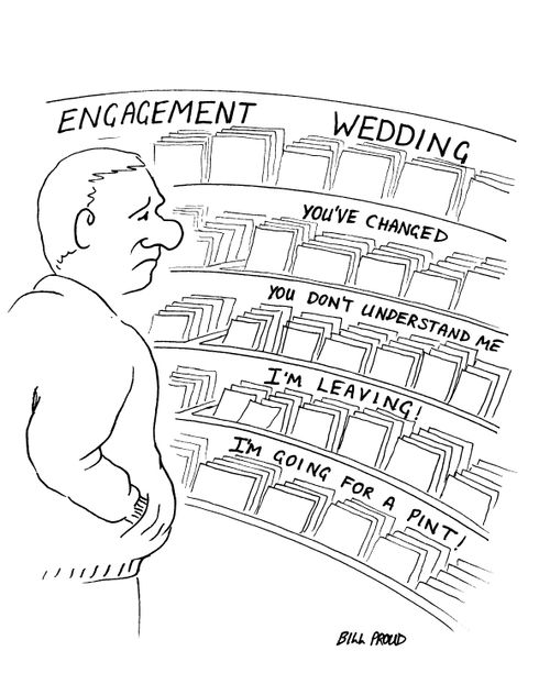 Cards: Wedding / You've Changed / You don't Understand Me / I'm Leaving! / I'm going for a pint!
