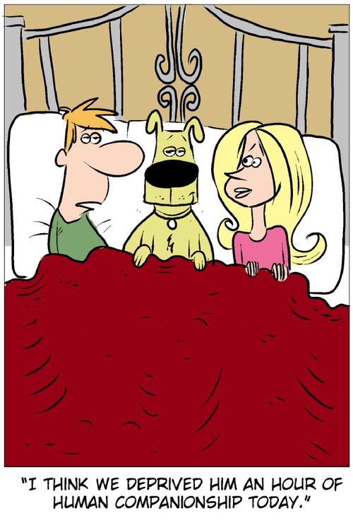 'I think we deprived him an hour of human companionship today.'