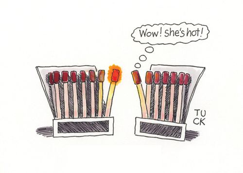 "Wow! She's hot!"