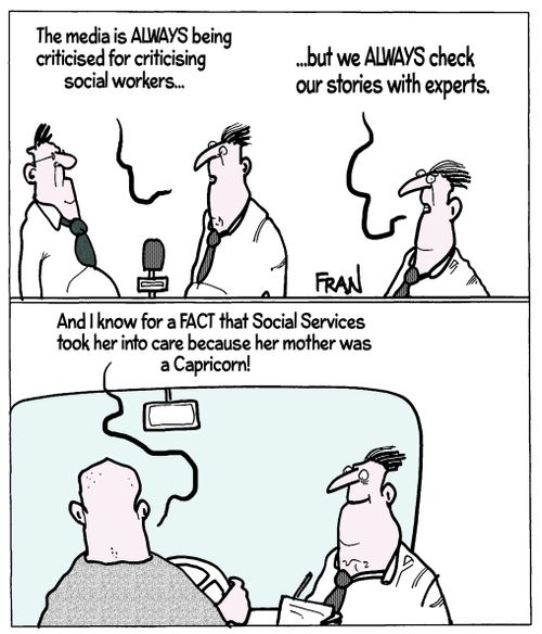 "The media is always being criticised for criticising social worker..."