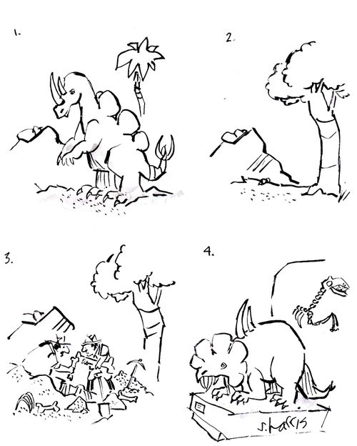 Dinosaur bones assembled incorrectly