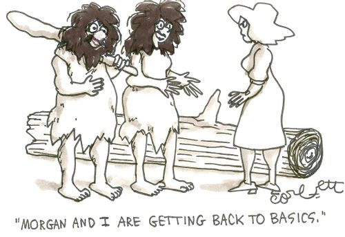 'Morgan and I are getting back to basics.'