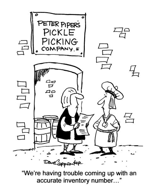 'We're having trouble coming up with an accurate inventory number...'