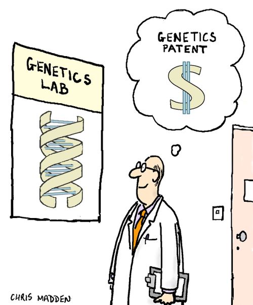 Profits from gene patenting.