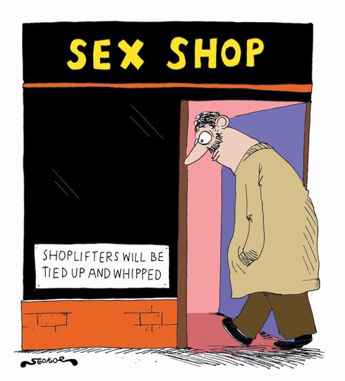 'Shoplifters will be tied up and whipped'