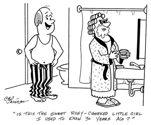 "Is this the sweet rosy-cheeked little girl I used to know 30 years ago?"