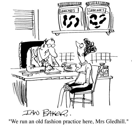 "We run an old fashioned practice here, Mrs Gledhill."