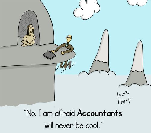 "No. I am afraid Accountants will never be cool."