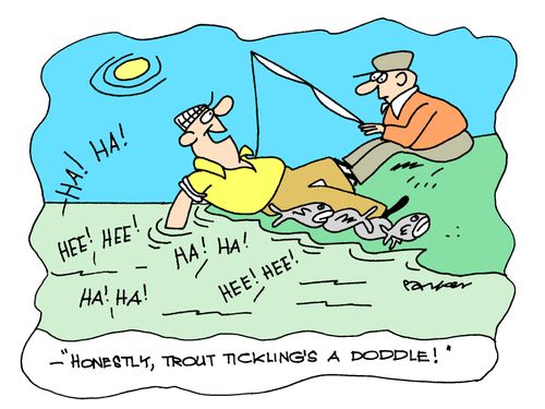 Honestly ,trout tickling is a doddle!