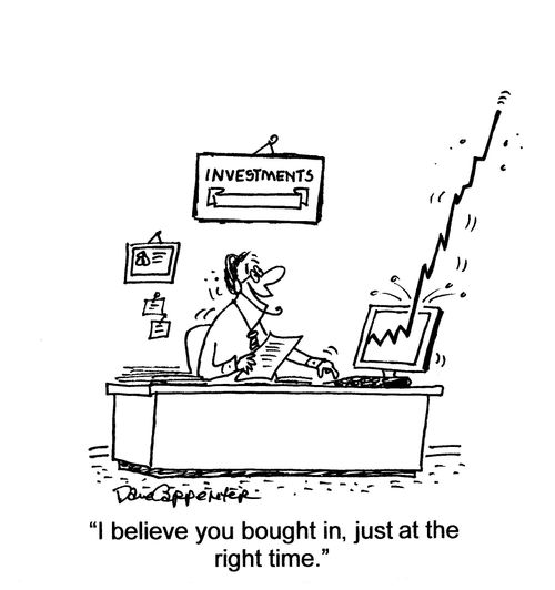 'I believe you bought in, just at the right time.'