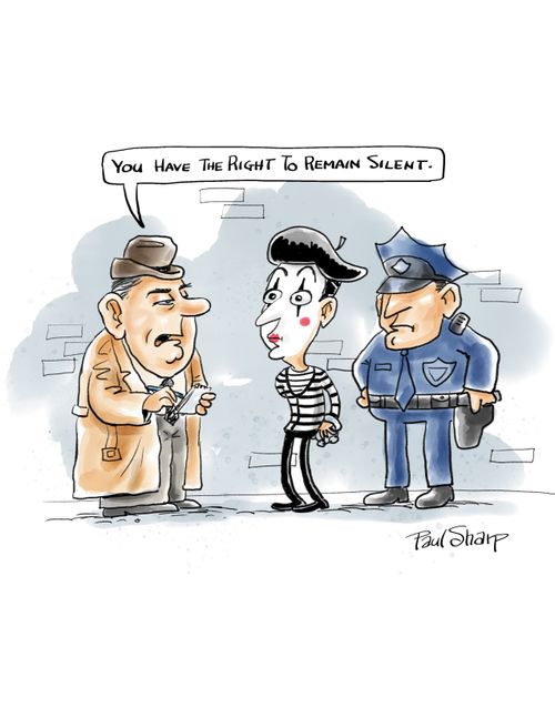 "You have the right to remain silent."