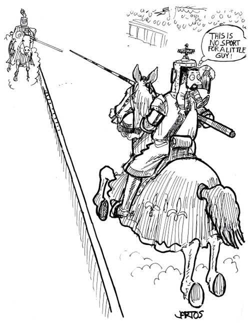 'This is no sport for a little guy!'