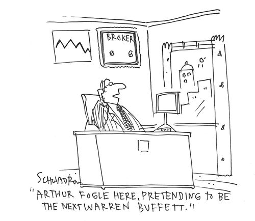 'Arthur Fogle here, pretending to be the next Warren Buffett.'