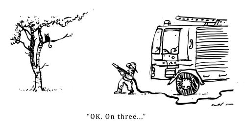 'OK. On three...'