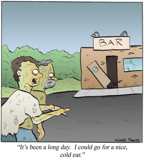 'It's been a long day. I could go for a nice, cold ear.'