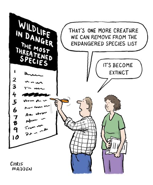 'That's one more we can remove from the endangered species list.'