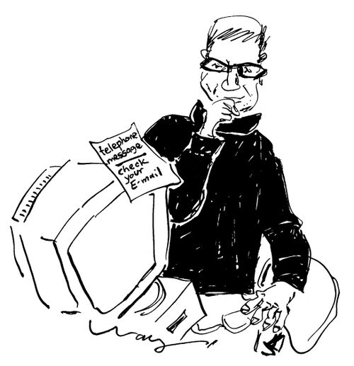 'Telephone message, check your e-mail'