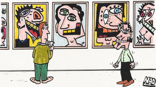 A post-modern abstract self portrait 