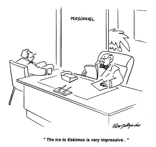 'The ice to Eskimos is very impressive.'