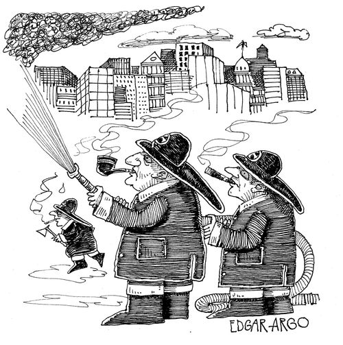 Smoking Firemen.