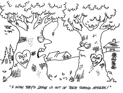 'I wish they'd leave us out of their sordid affairs!'