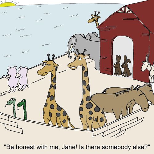 "Be honest with me, Jane! Is there somebody else?"