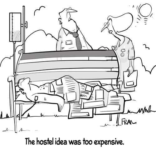 "The hostel idea was too expensive."