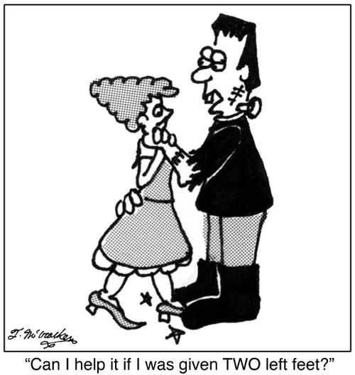 'Can I help it if I was given TWO left feet?'