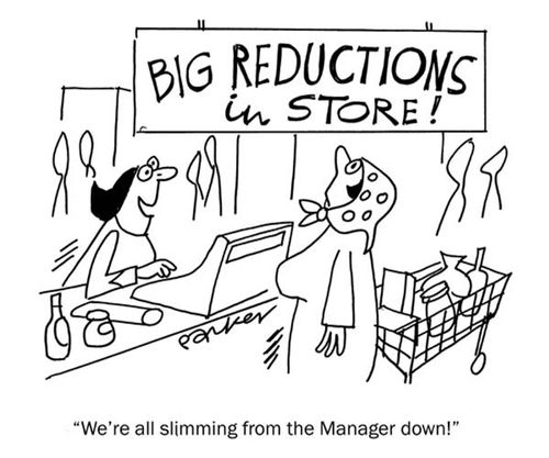"We're all slimming from the manager down!"