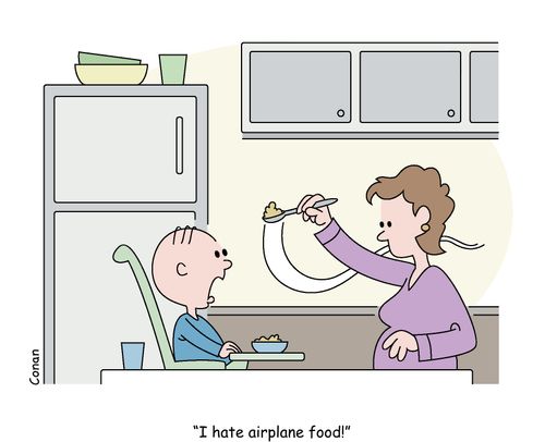 "I hate airplane food!"