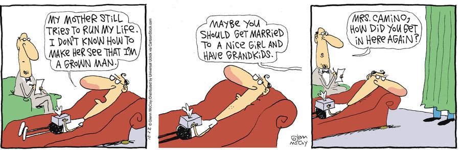 'Maybe you should get married to a nice girl and have grandkids.'