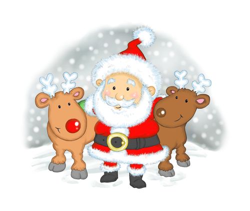 Santa and Chums