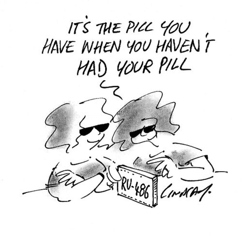 "It's the pill you have when you haven't had your pill."