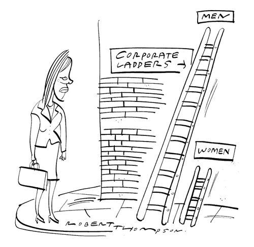 Corporate ladders for men and women