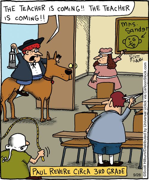 Paul Revere circa 3rd grade.