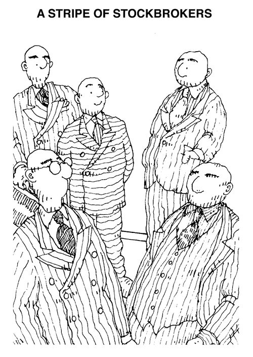A stripe of stockbrokers